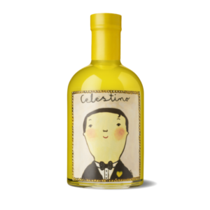 Licor Celestino de Liqueurful, licor artesanal con notas cítricas y especiadas.